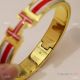 Best Replica Hermes Clic HH Bracelet in Red Stripe Enamel (3)_th.jpg